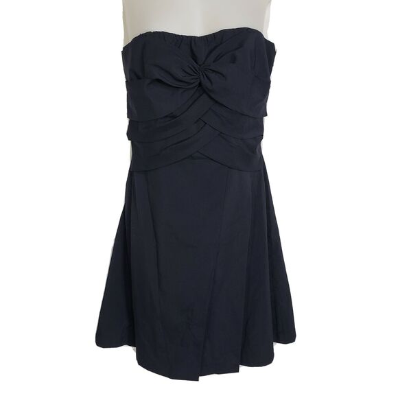 Alythea Dress Fit And Wrap Tube Sweetheart Medium Navy Evening Cocktail Dance - Picture 1 of 12